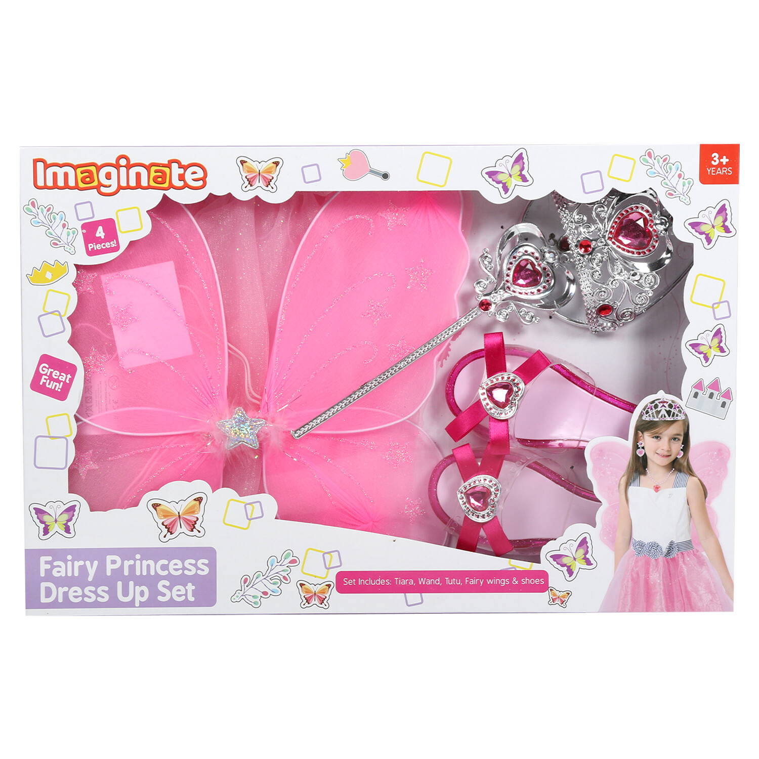Imaginate Fairy Princess Dress Up Set - Pink Image