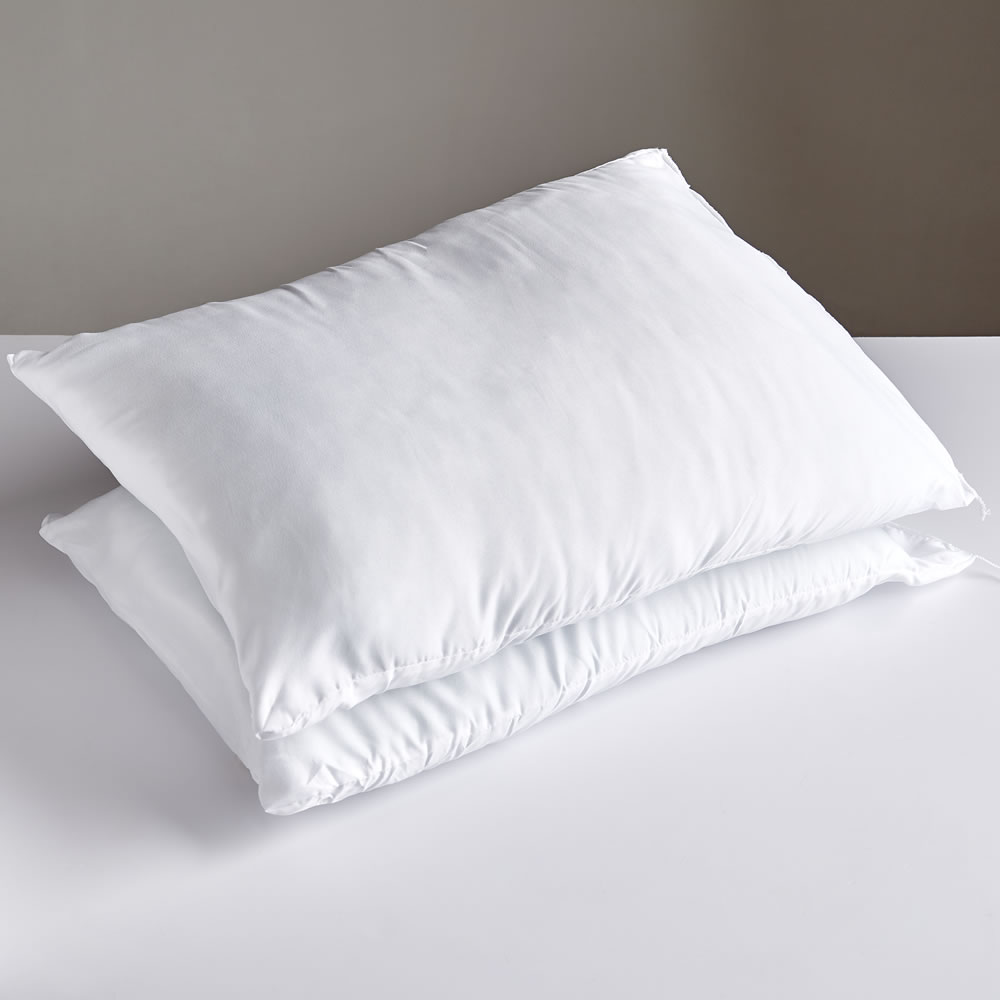 Wilko Supersoft Pillows 2 pack Image 1