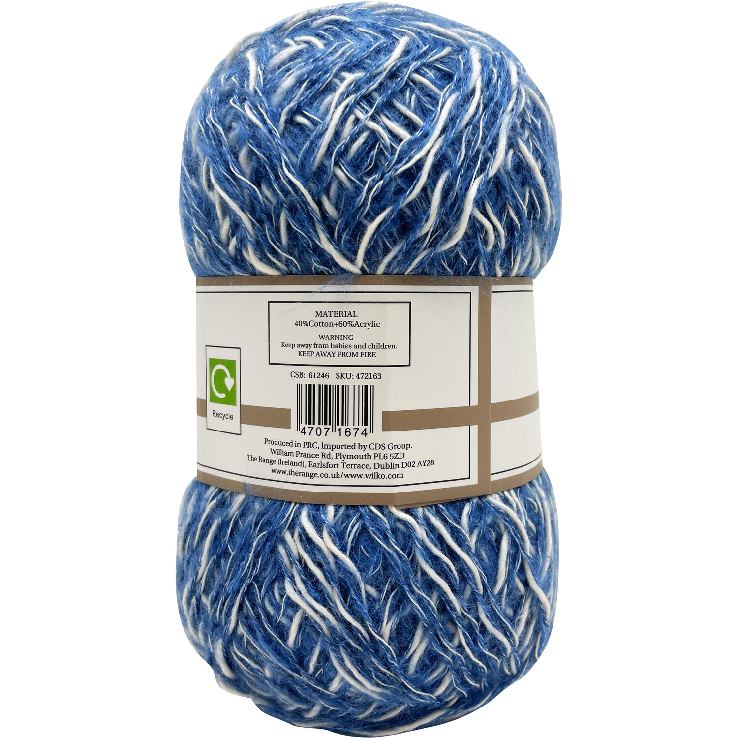 Mohair Shine Yarn Blue Image 2