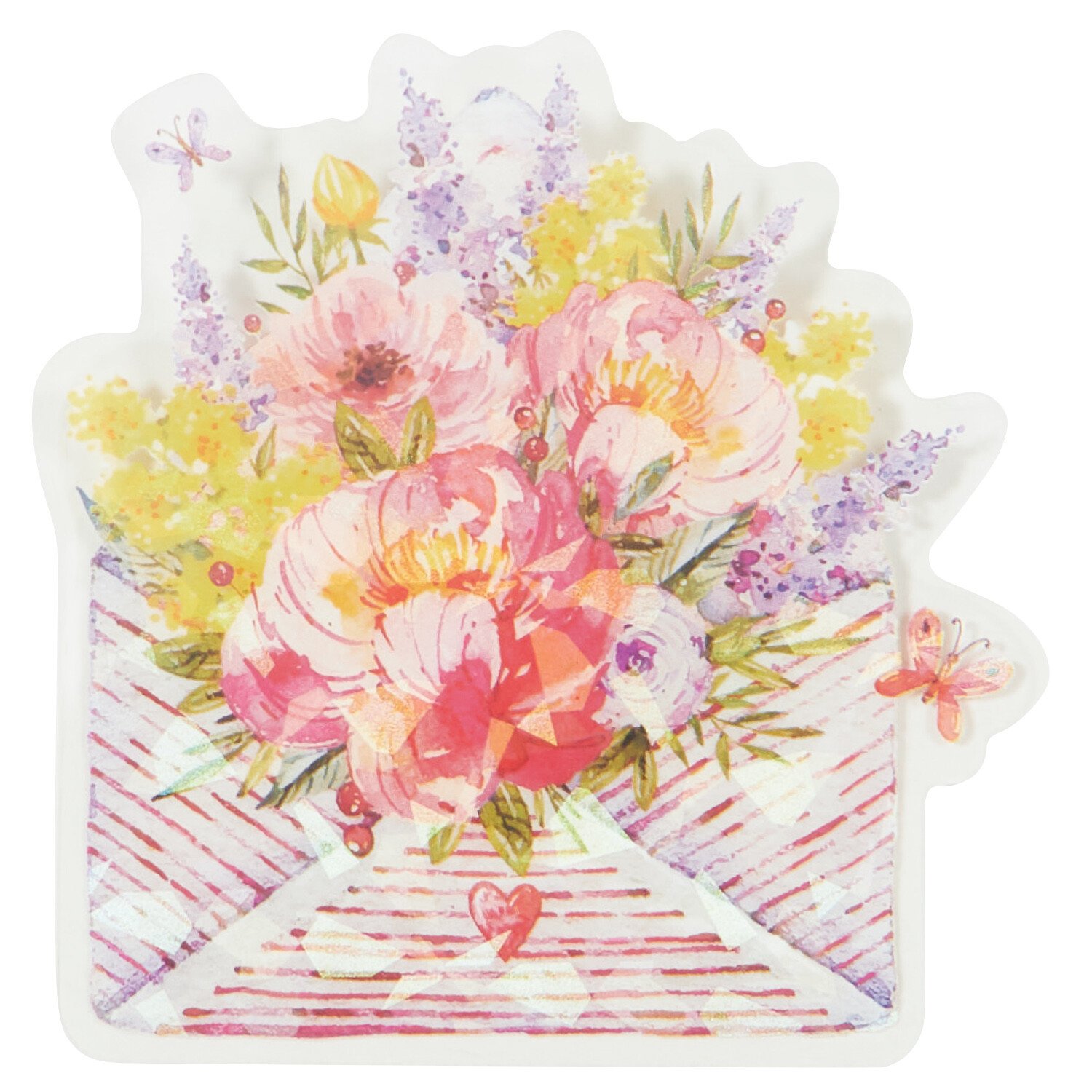 Pack of 18 Floral Bloom Transparent Stickers - Multicolour Image 3