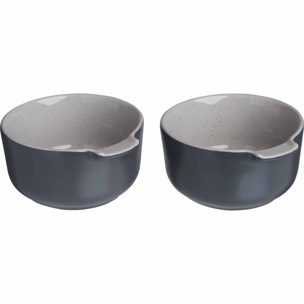 Wilko Grey Speckle Ramekins Set of 2 Wilko