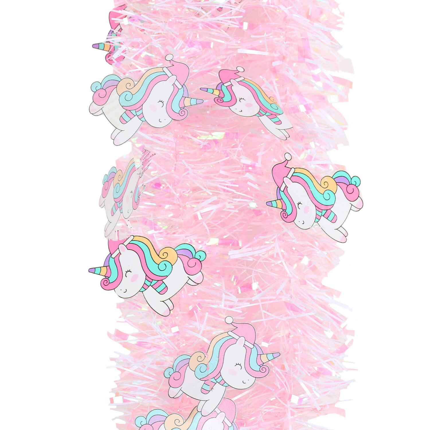 Pink Unicorn Tinsel 2m Image 2