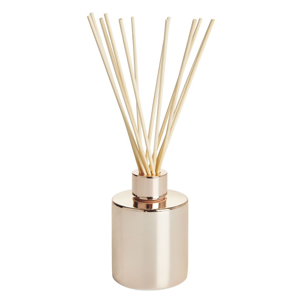 Wilko Midnight Rose And Black Amber Metallic Reed Diffuser 150ml