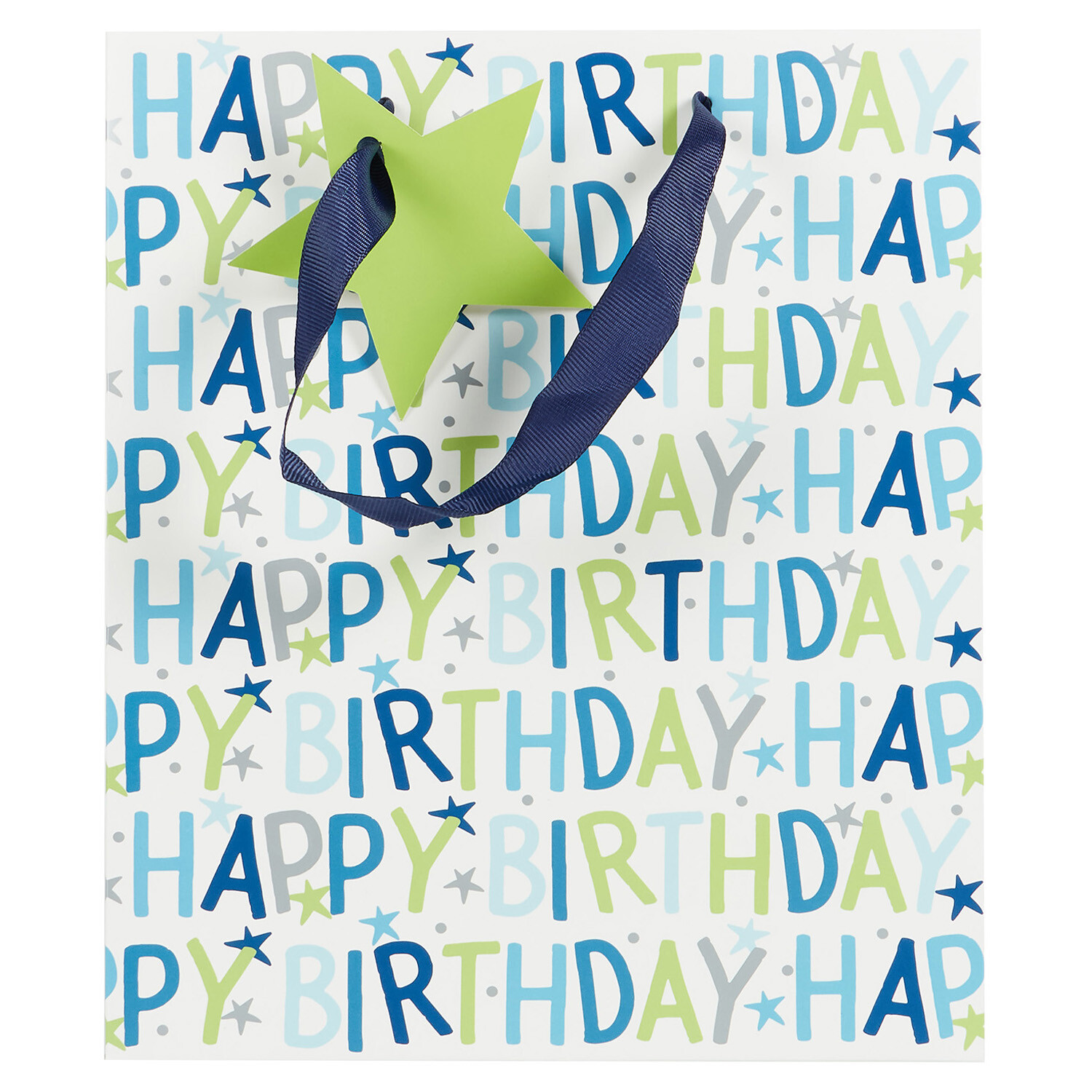 Pack of 4 Pink and Blue Birthday Medium Gift Bags Pink and Blue Image 6