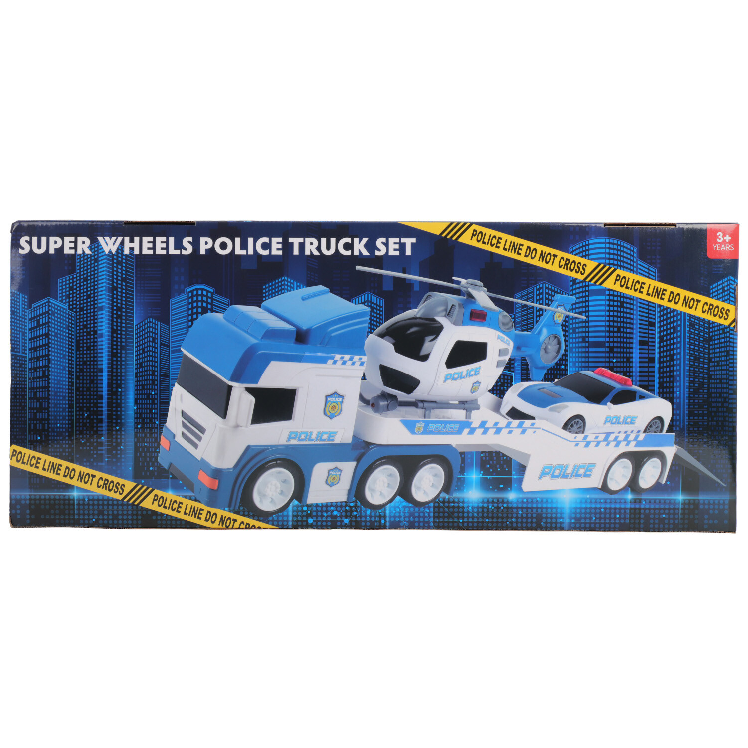 Super Wheels Police Truck Set - Multicolour Image 3