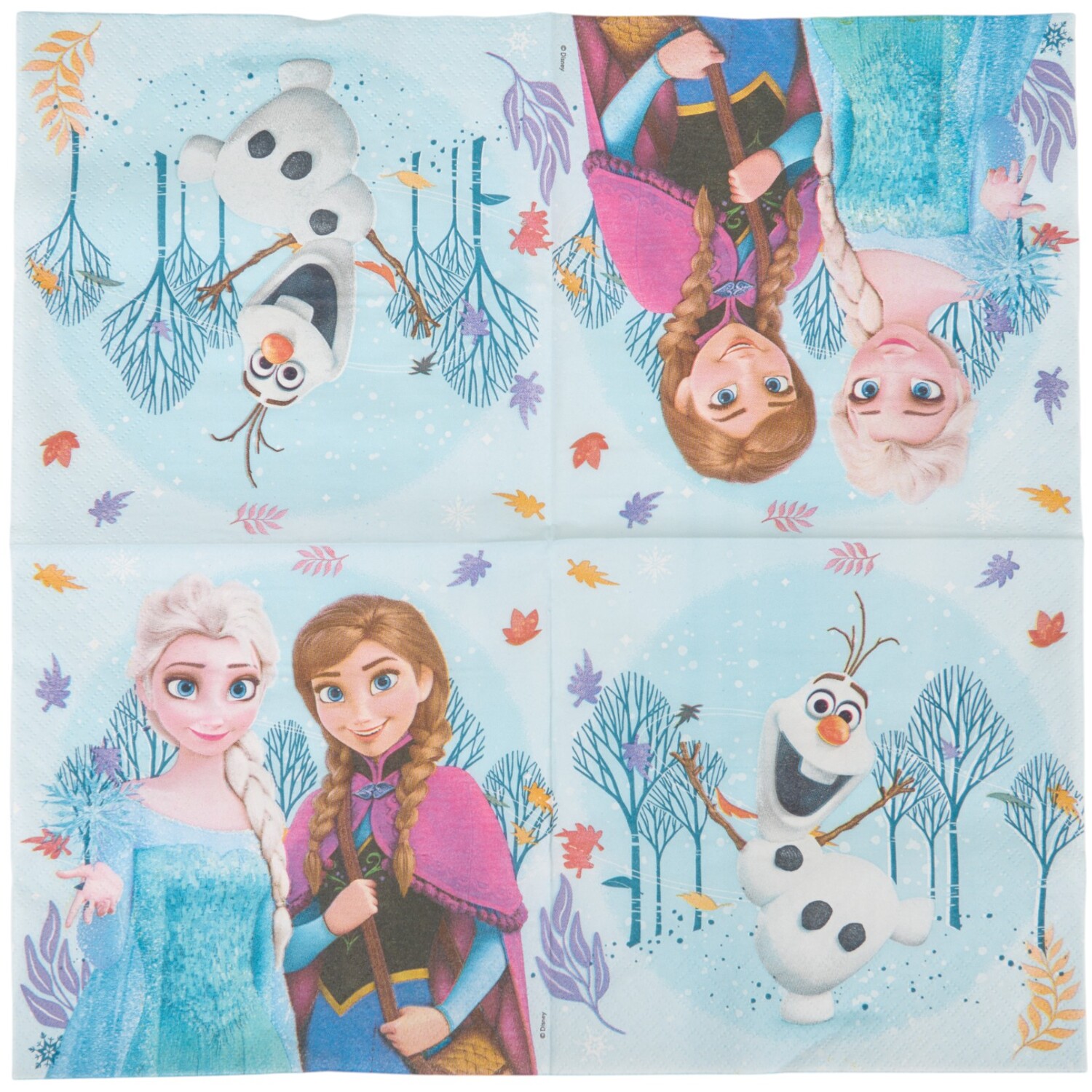 Pack of 20 Frozen Idyllic Napkins Image 2
