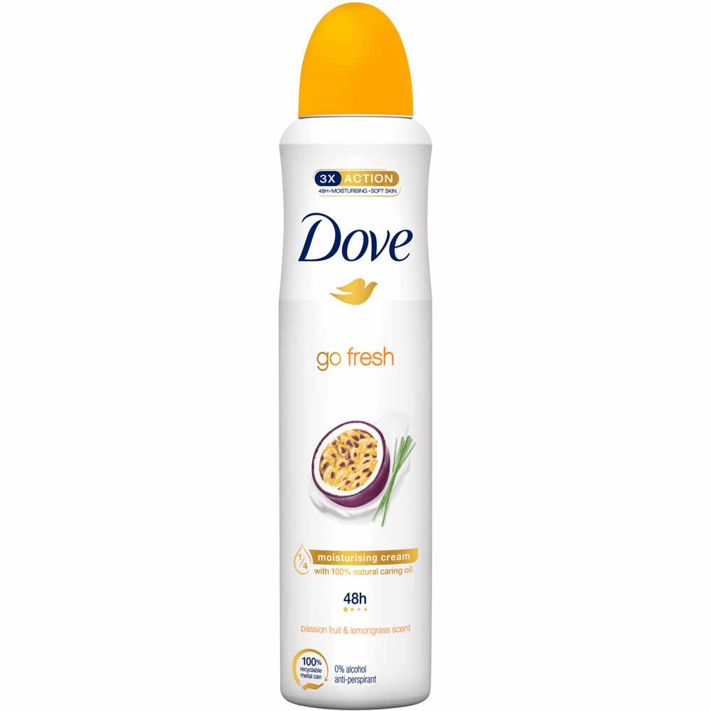 Dove Go Fresh Passion Fruit and Lemongrass Anti-Perspirant Deodorant 250m Image 1