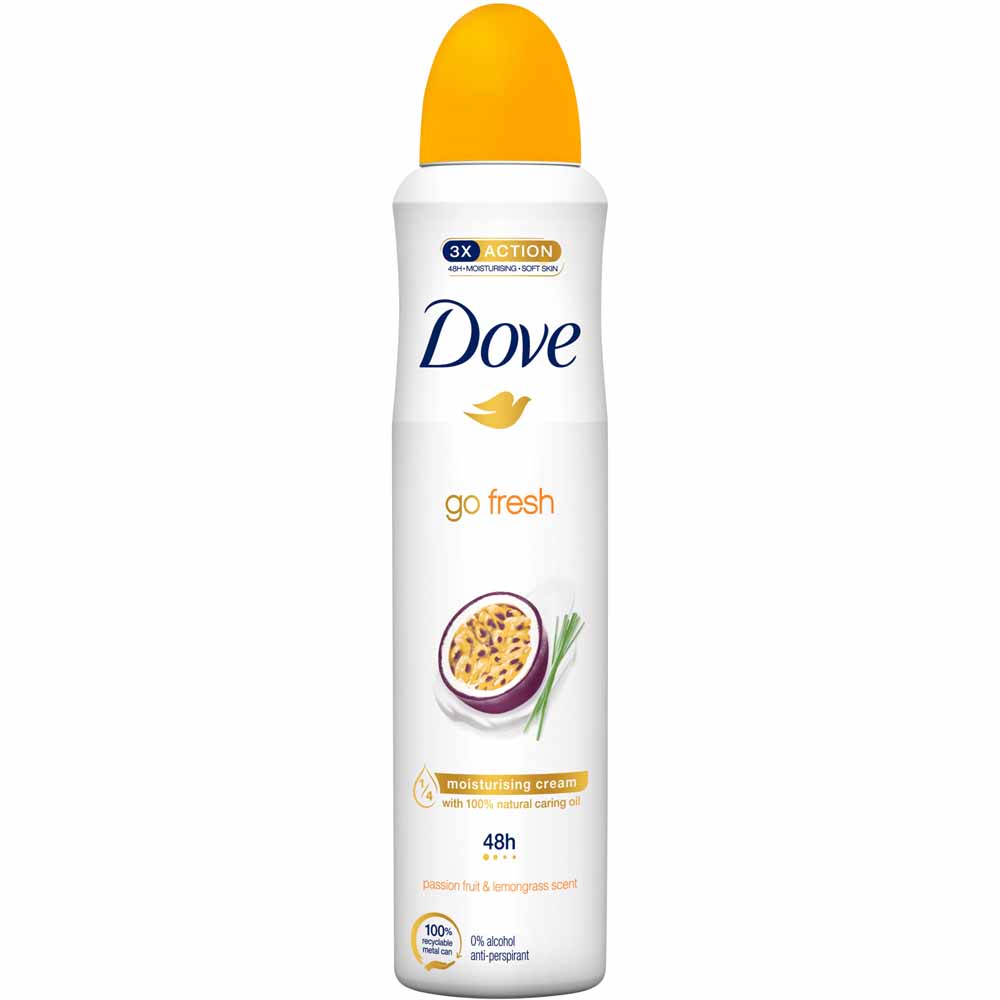 Dove Go Fresh Passion Fruit and Lemongrass Anti-Perspirant Deodorant 250m Image