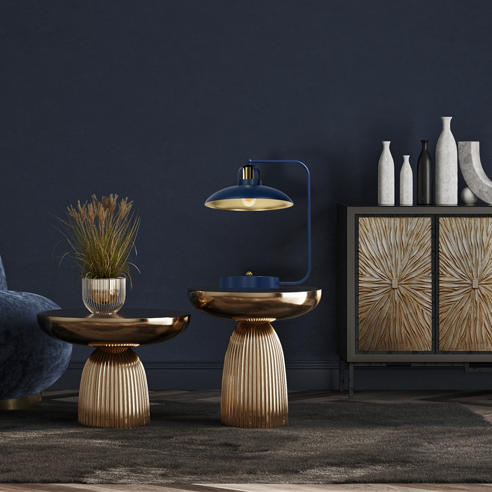 Milagro Felix Blue Table Lamp 230V Image 3
