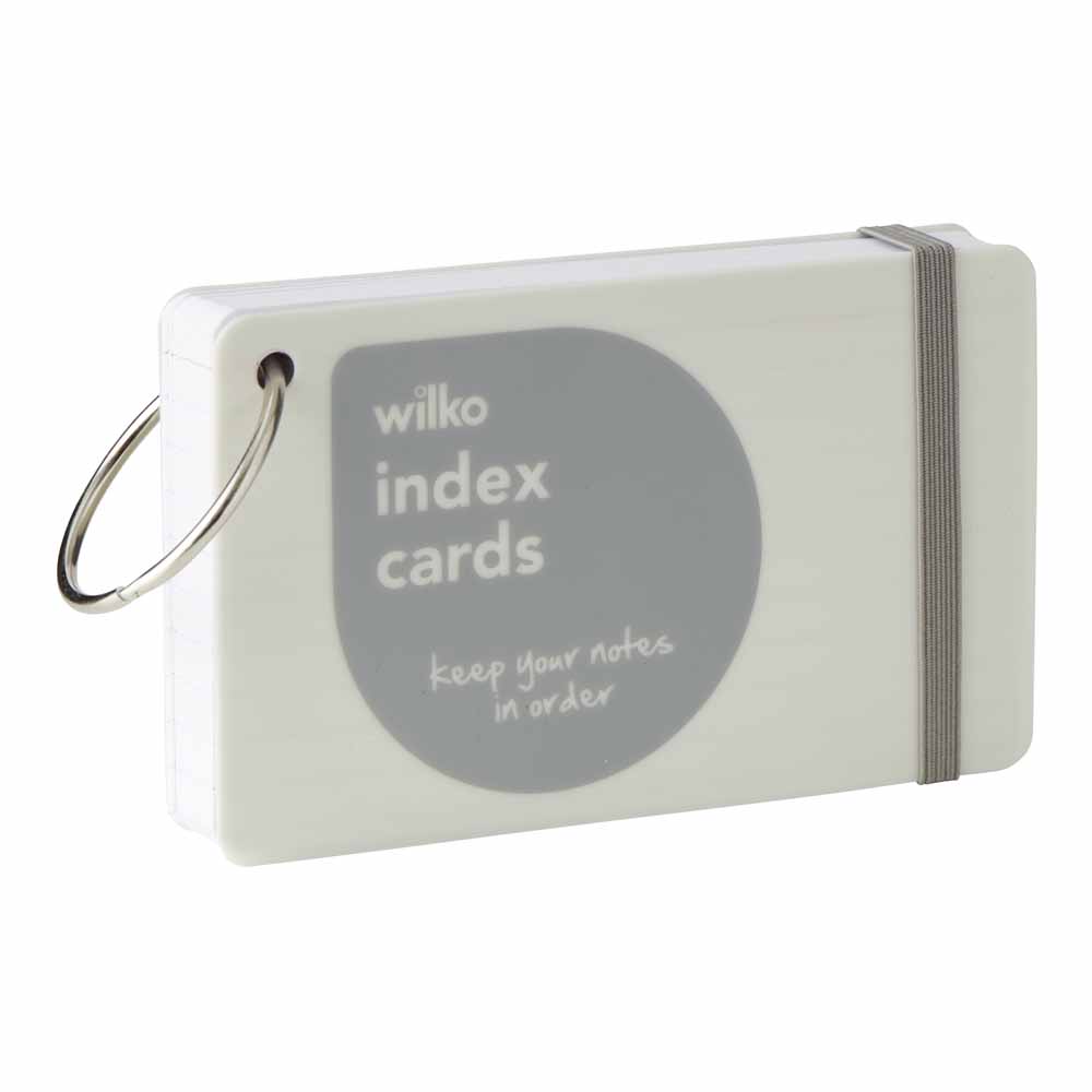 Wilko Ring Bound Index Cards 100 Sheets Image 2