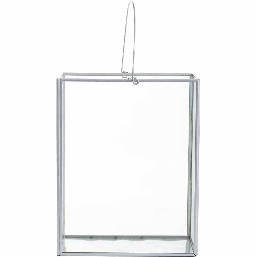 Wilko Large Lantern Silver Wilko