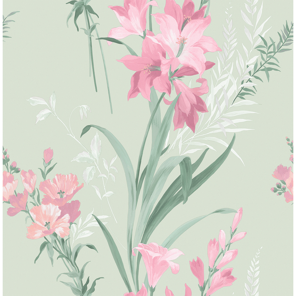 Belgravia Decor Thalia Sage Wallpaper Image 1
