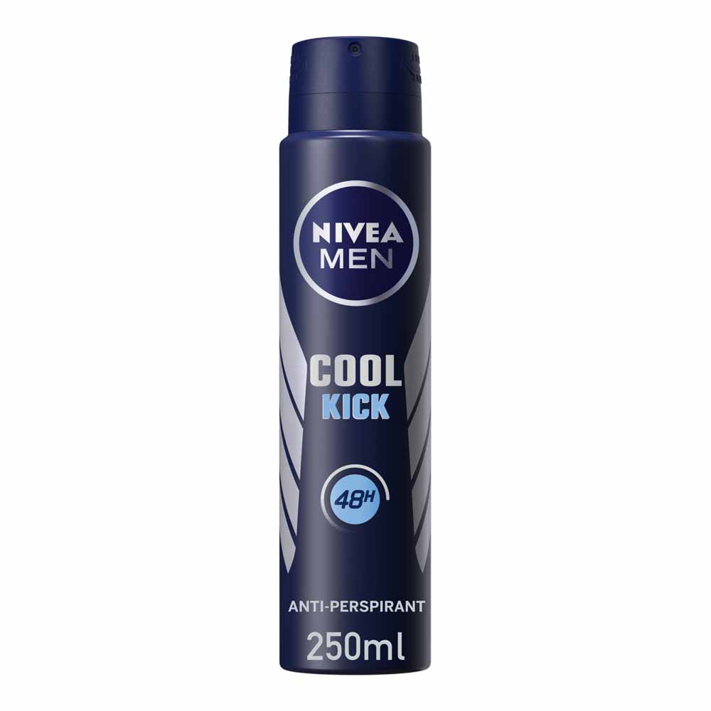 Nivea Men Cool Kick Anti Perspirant Deodorant Spray Case of 6 x 250ml Image 2