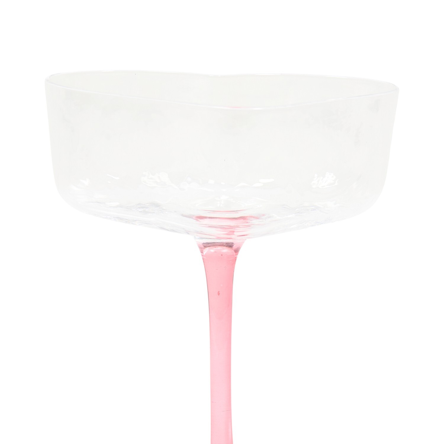 Heart Shape Champagne Coupe Pink Image 6