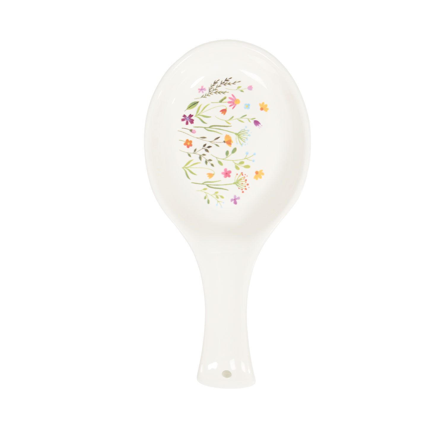 Wildflower Ceramic Spoon Rest White Image 2