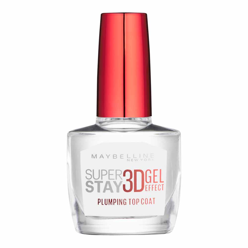Maybelline SuperStay 3D Gel Effect Plumping Nail Top Coat 15ml Image 1
