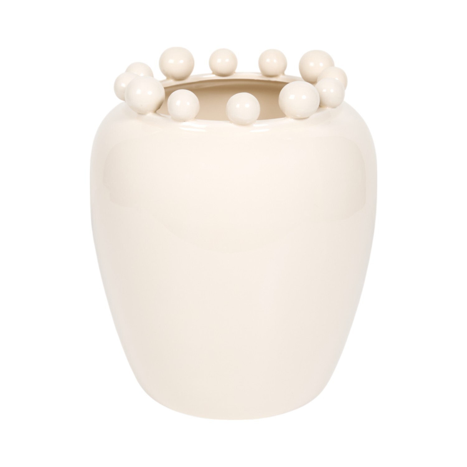 Large Ball Edge Planter Cream Image 3