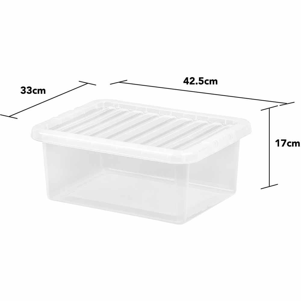 Wham 17L Crystal Storage Box and Lid 5 Pack Image 4
