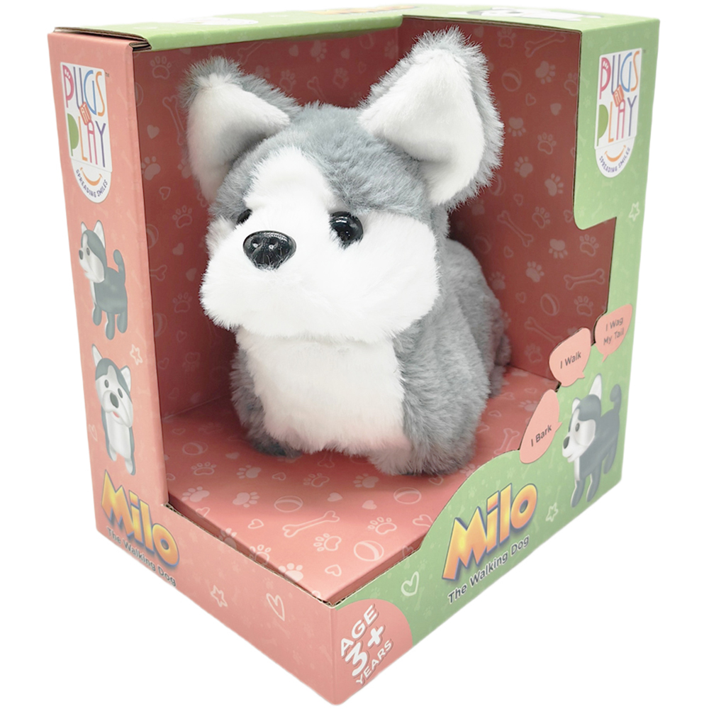 Pugs at Play Milo Interactive Walking Dog Plush Soft Toy Image 2