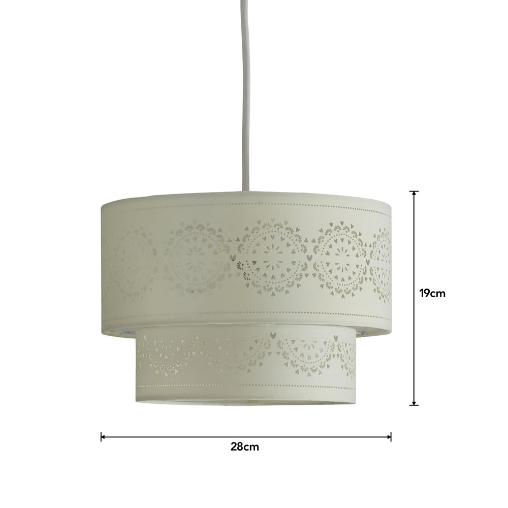 green lamp shade wilko