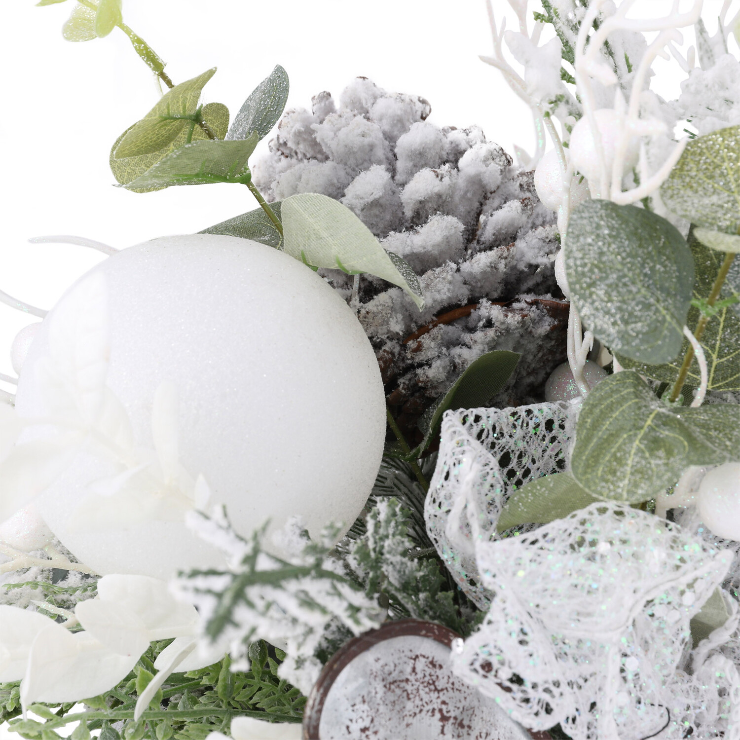 Silver Floristry Sleigh Decoration Image 3