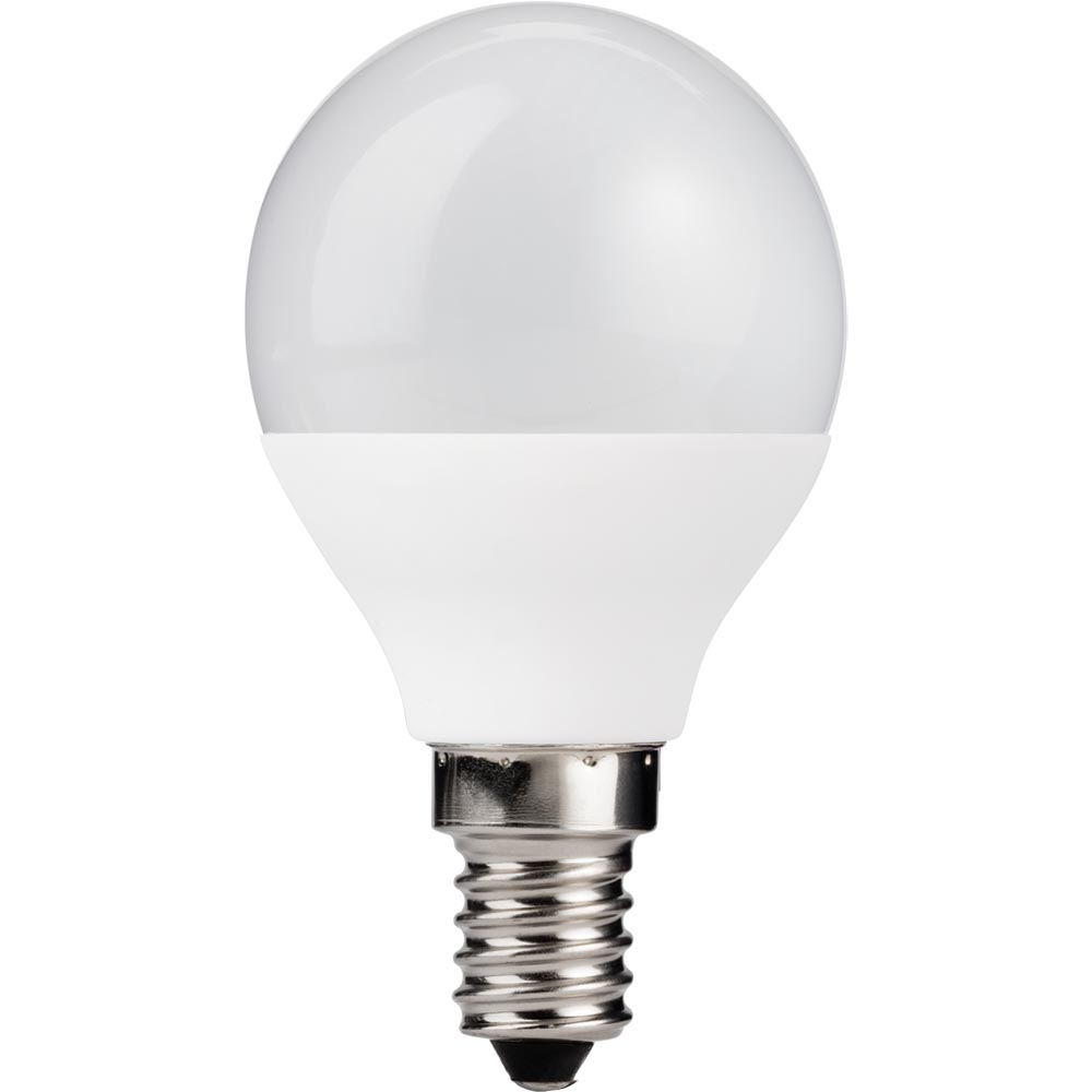 Wilko 3 Pack Small Screw E14/SES LED 330 Lumens Round Light Bulb Image 2