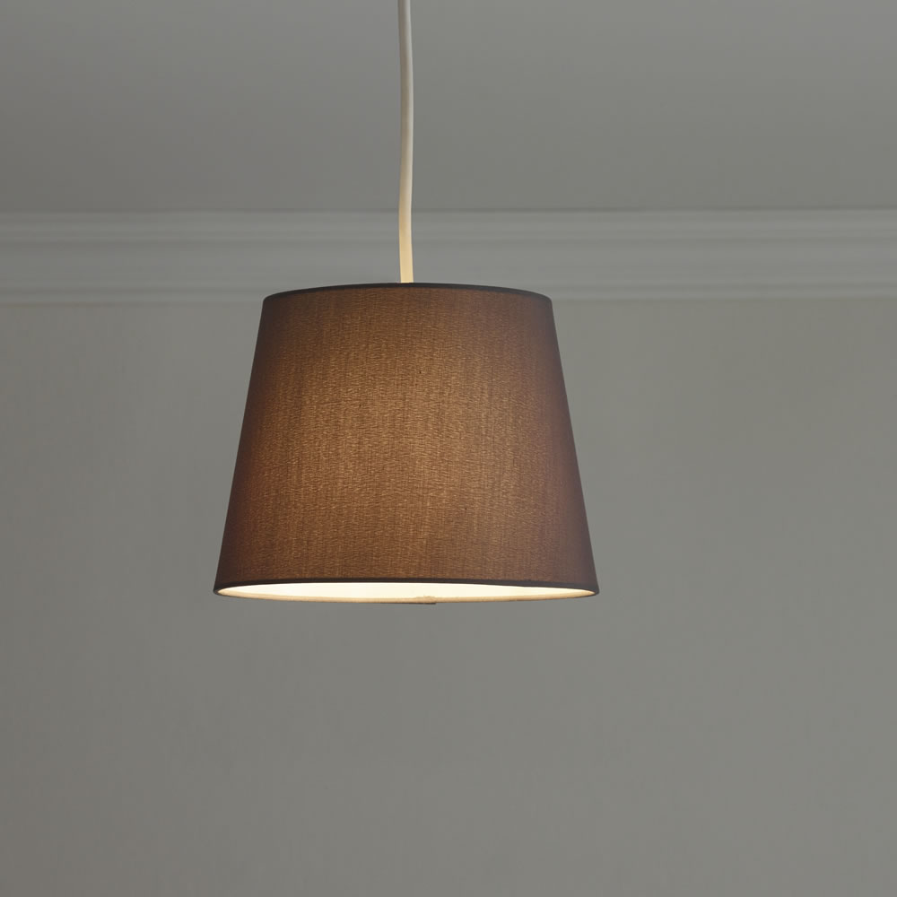 Wilko Small Taper Charcoal Light Shade Image 2
