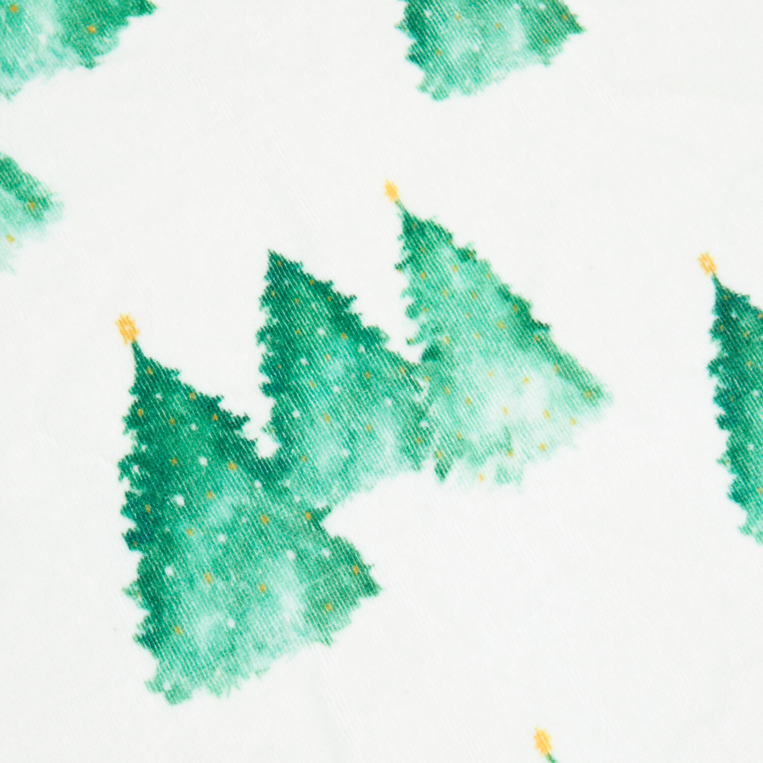 Festive Forest Hand Towel - White and Green Image 4