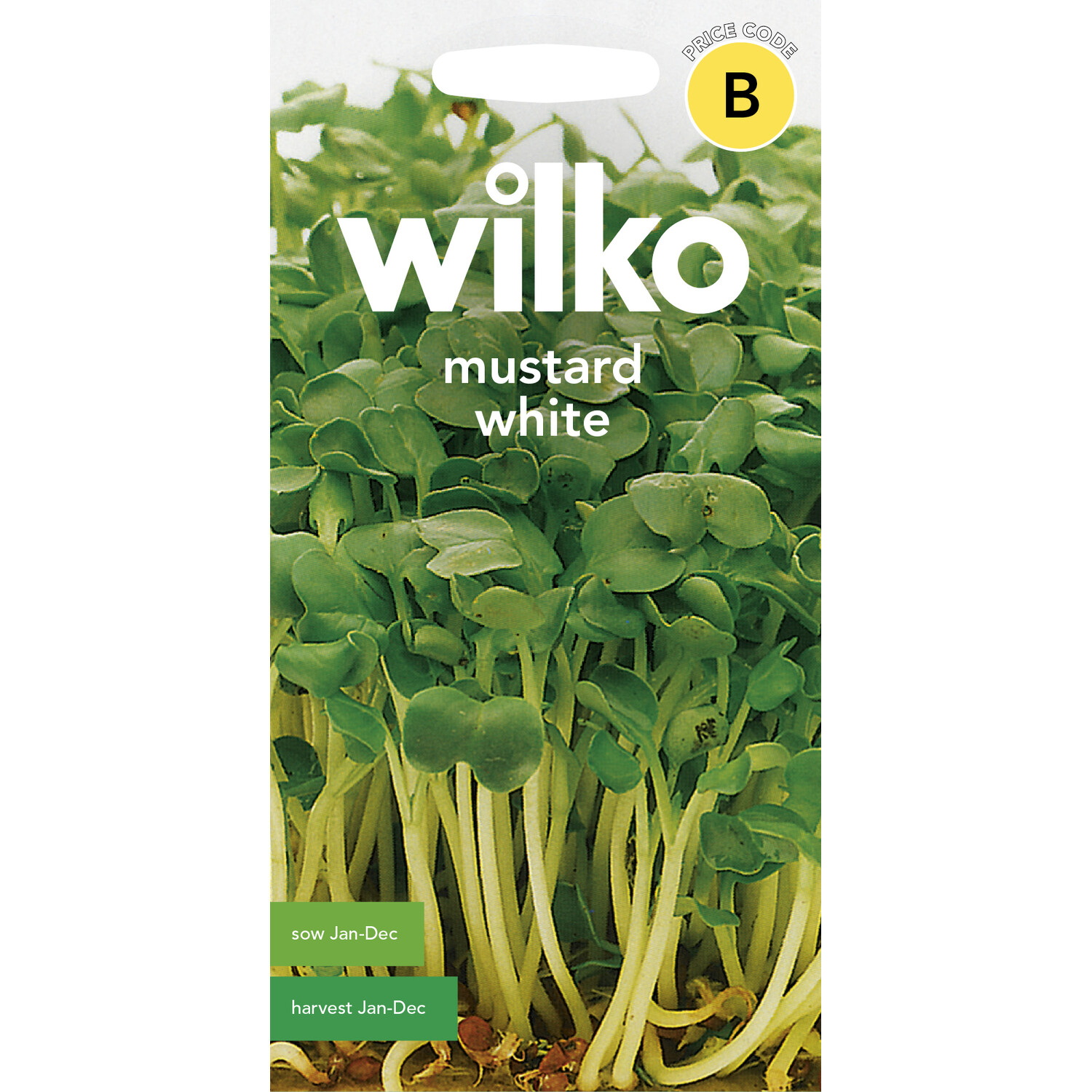 Wilko White Mustard Vegetable Seeds Image 1