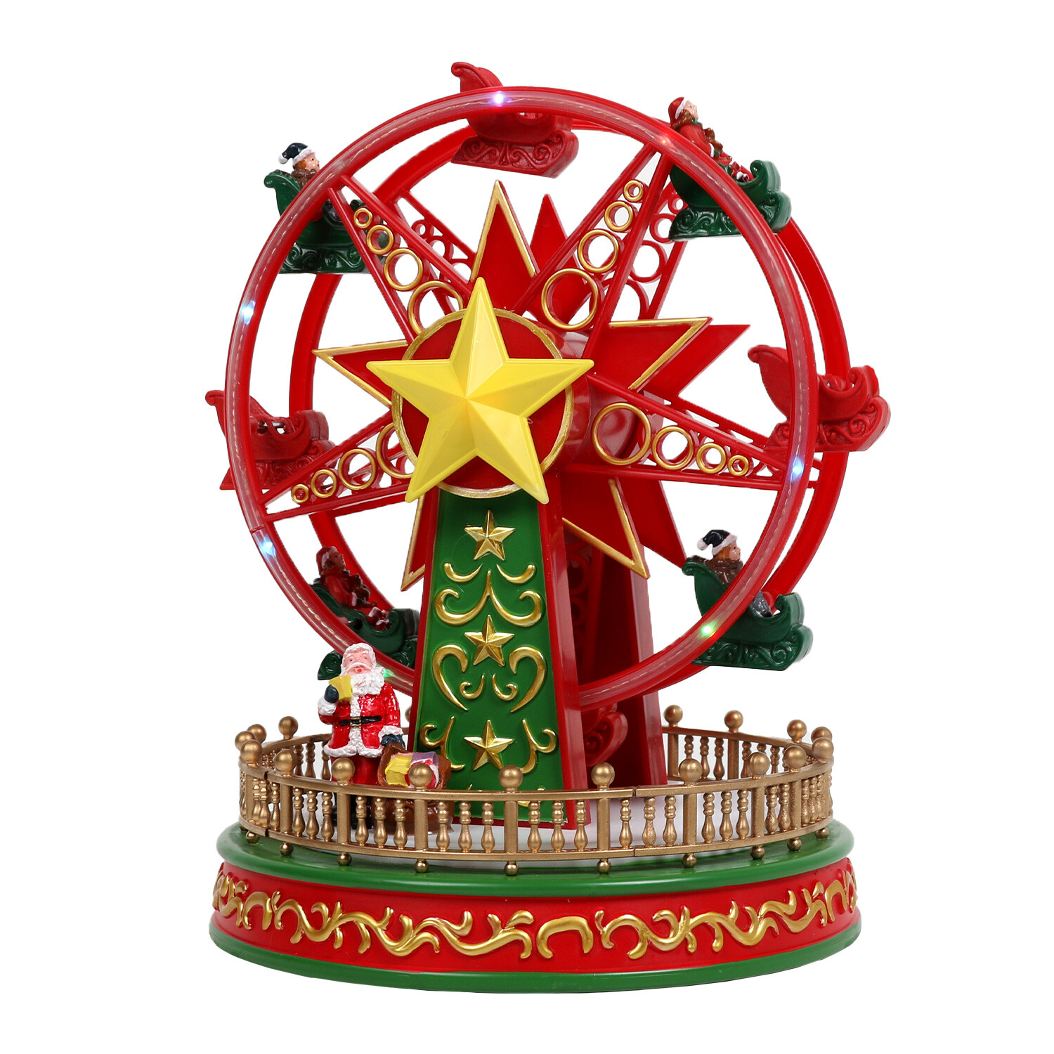 LED Animated Ferris Wheel - Red Image 3
