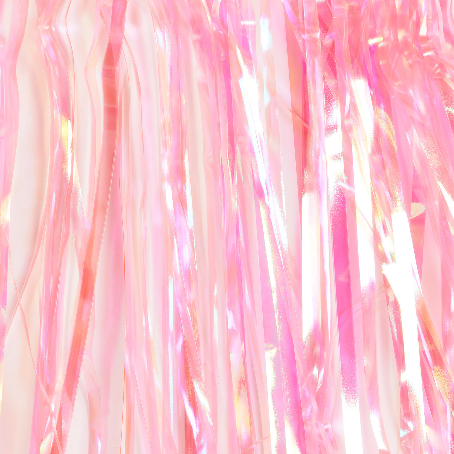 Pastel Party Tinsel Curtain - Red and Pink Image 3