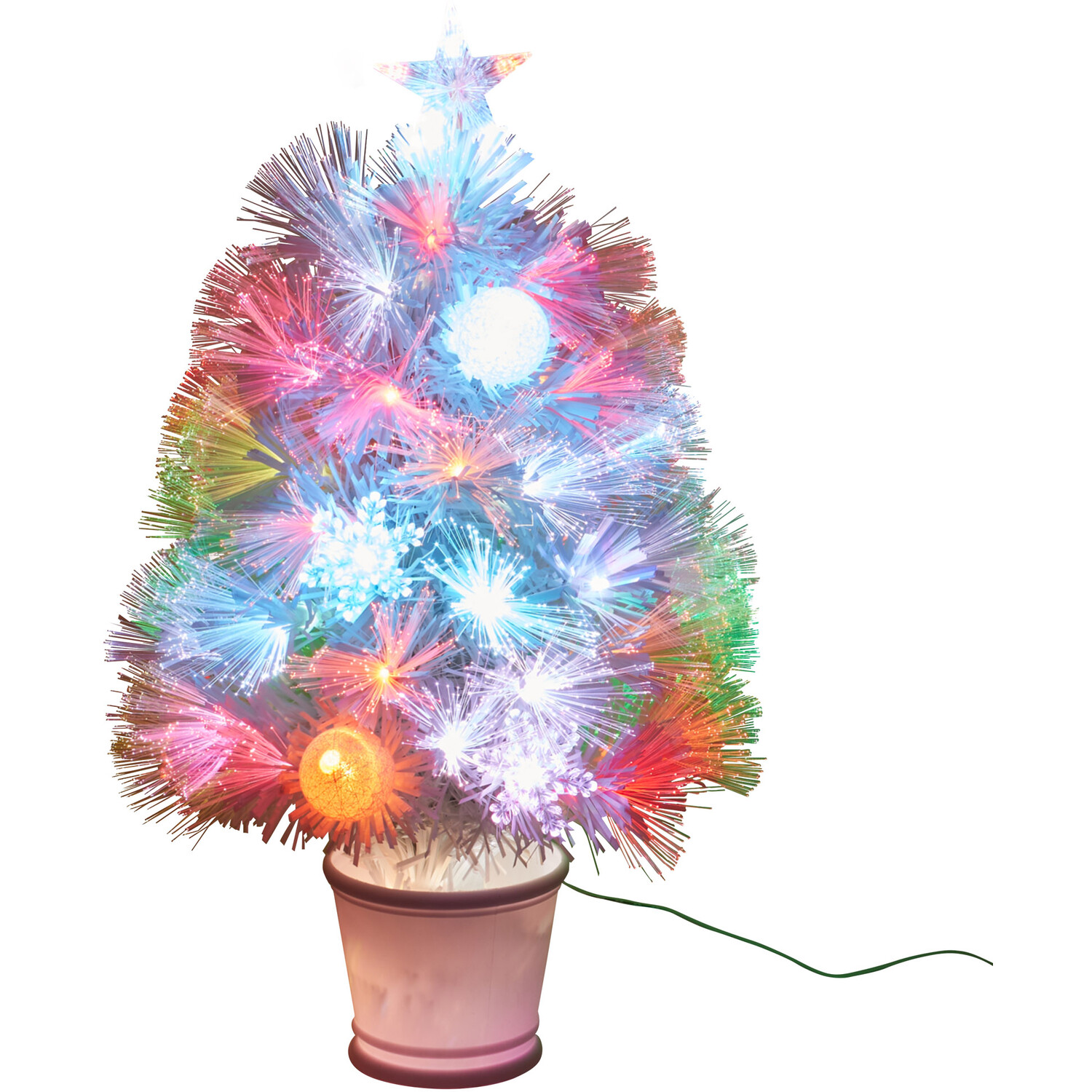 Fibre Optic Christmas Tree - White Image 7