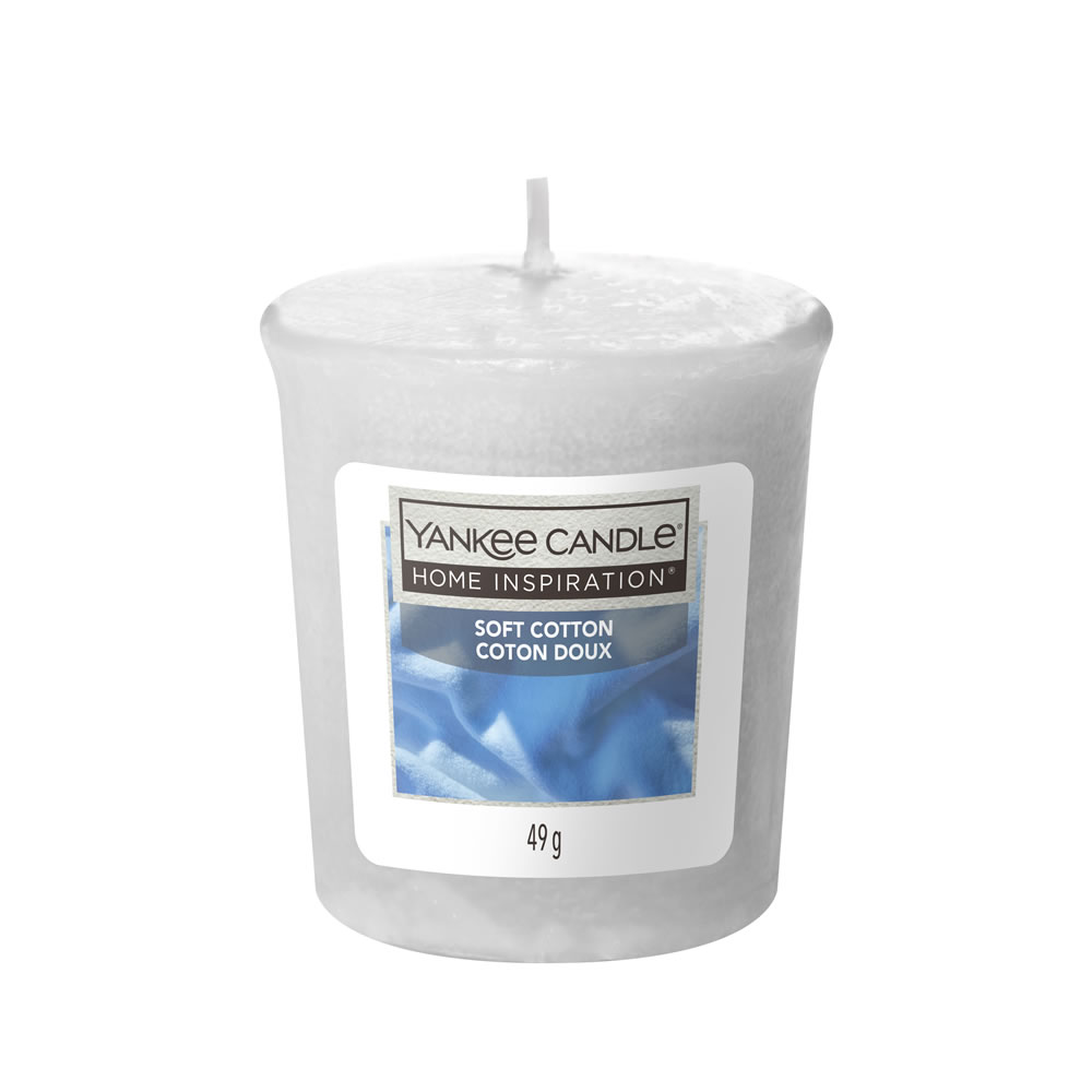 Yankee Candle Soft Cotton Votive Wilko