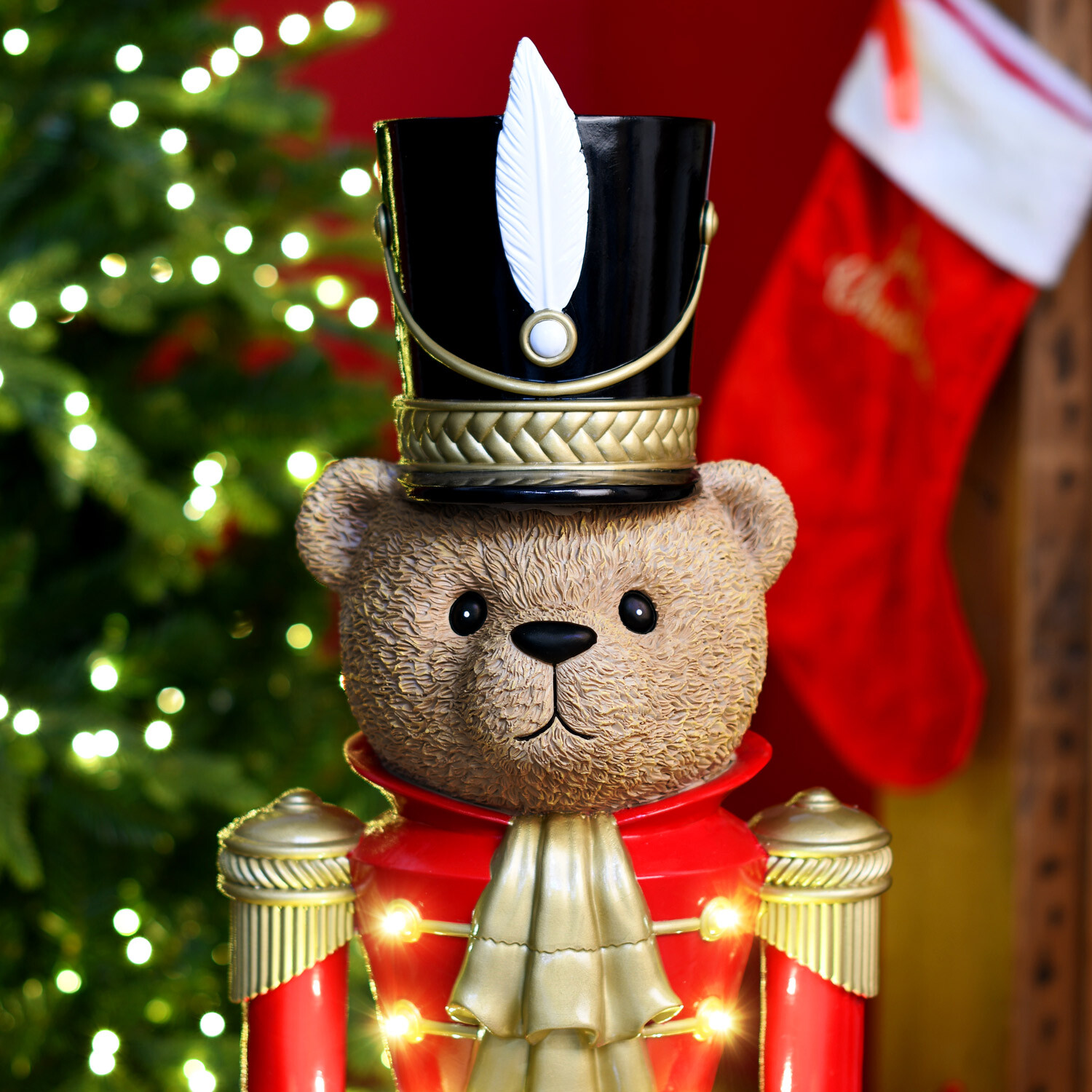 LED Drumming Traditional Bear Red Image 7