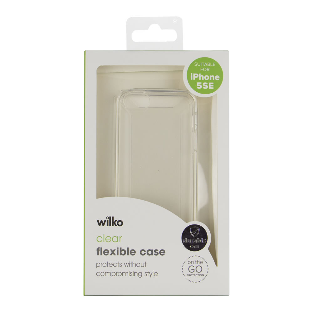 Wilko Clear Phone Case Suitable for iPhone 5SE Image 1