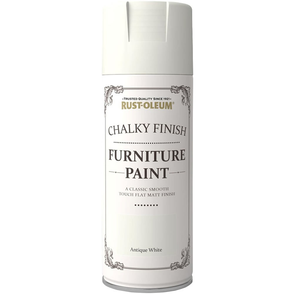 Rust-Oleum Antique White Chalky Finish Furniture Spray Paint 400ml Image