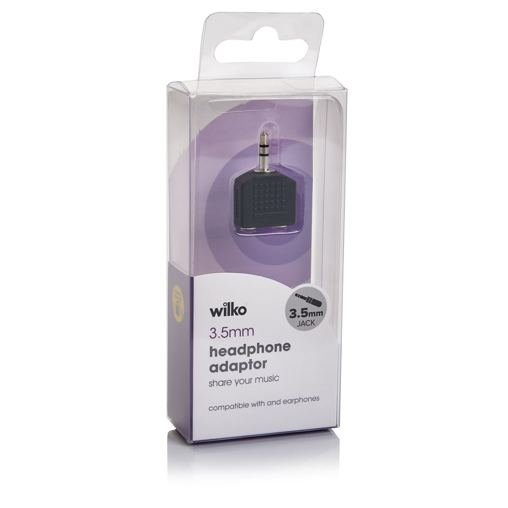 Wilko 3.5mm Headphone Adaptor Kit Image 1
