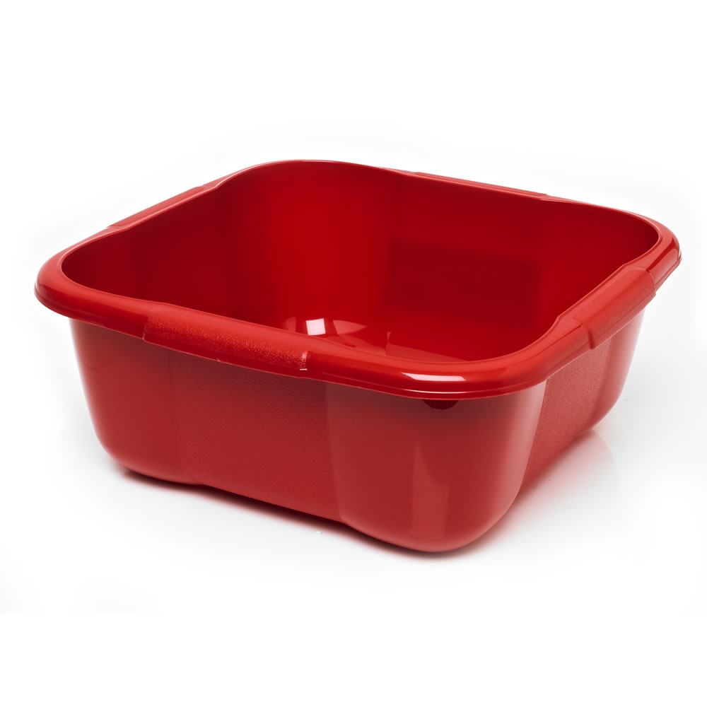 Wilko Red Washing Up Bowl Image