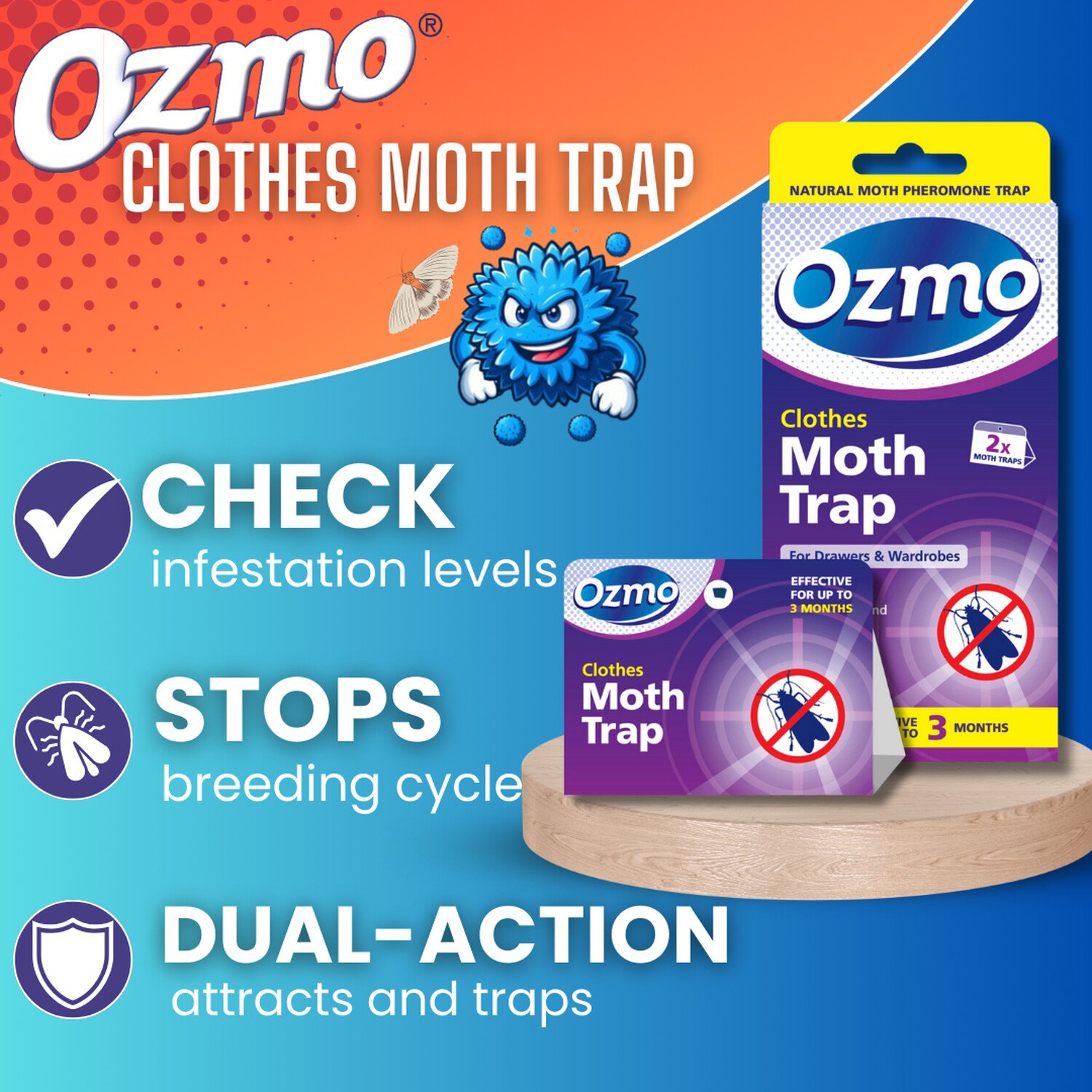 Pack of 2 Ozmo Moth Traps Image 3