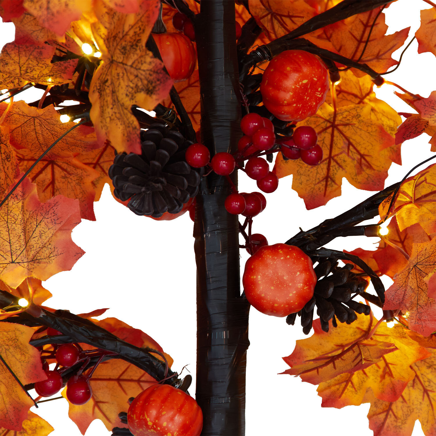 88 LED Autumn Maple Leaf Tree Orange Image 5