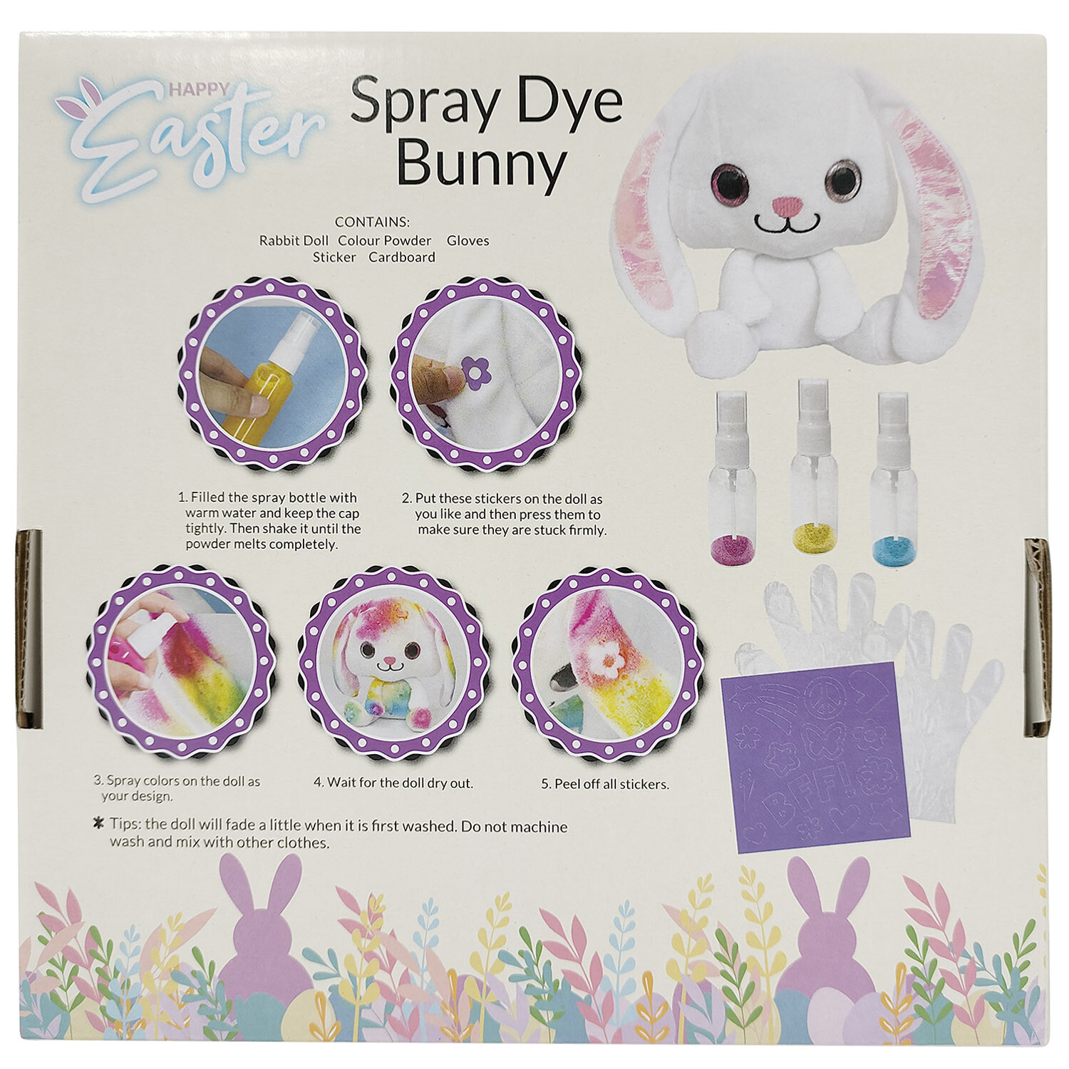 Spray Dye Bunny - White Image 6