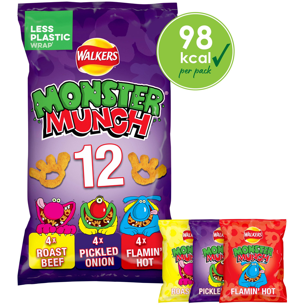 Walkers Monster Munch Variety Crisps 12 Pack Image