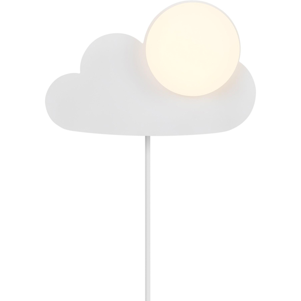 Nordlux Skyku Cloud White Opal Glass Shade Wall Light Image 4