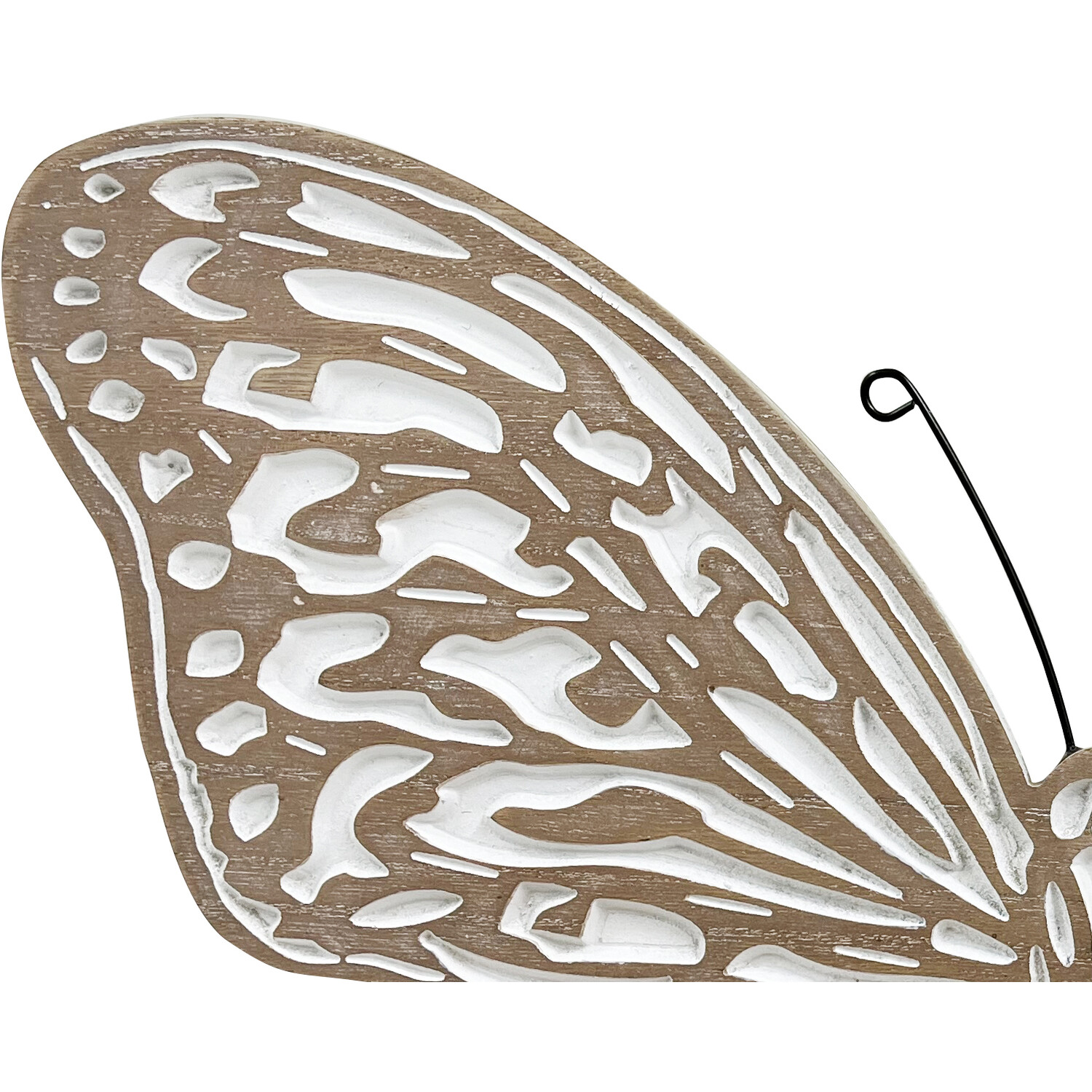 Wood Effect Butterfly Shelf - Brown Image 3