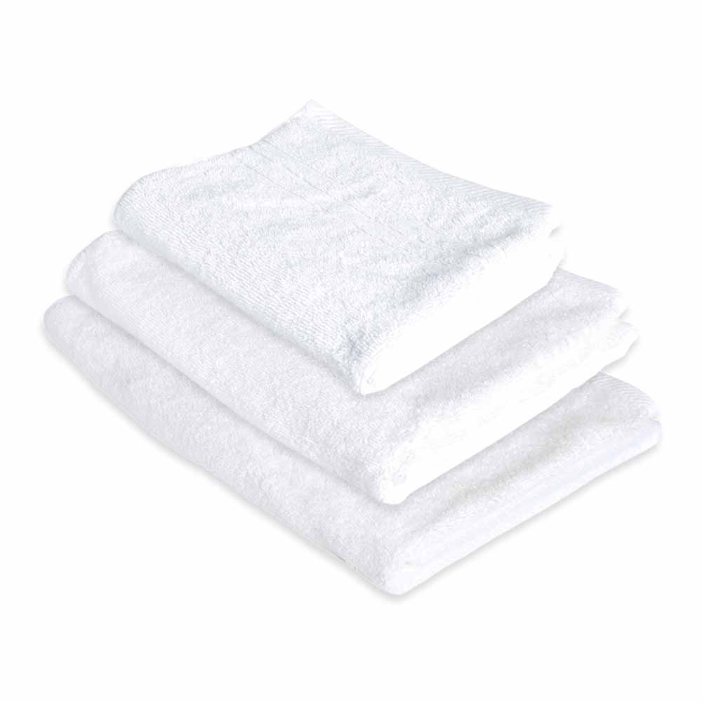 Wilko White Towel Bundle Image 1