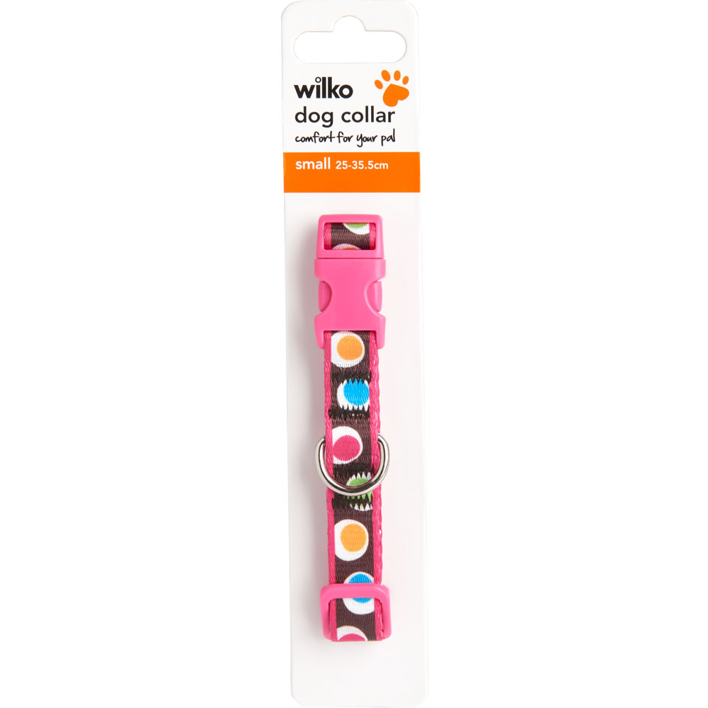 Single Wilko Small Spotty Dog Collar 25-35.5cm in Assorted styles Image 3