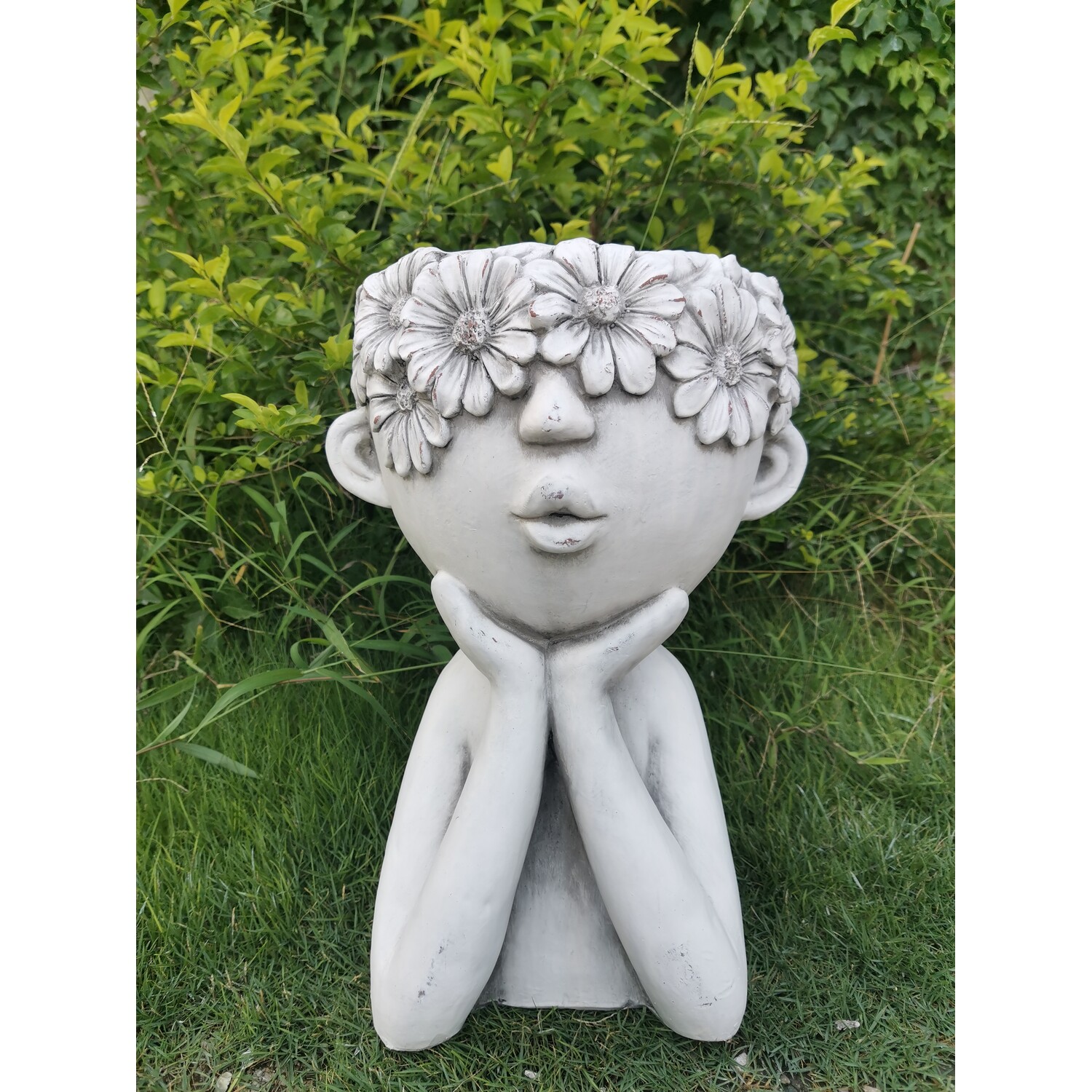 Flower Girl Planter - Stone Image 2
