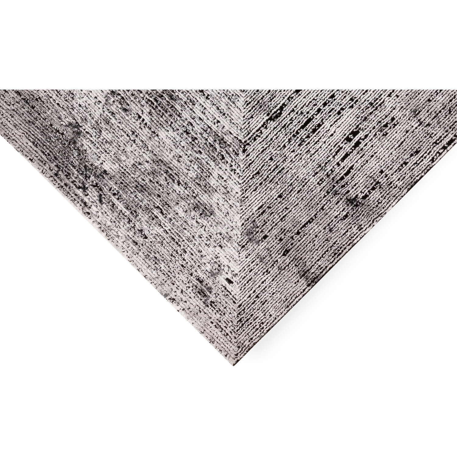 Grey Textured Frame Rug 120 x 170cm Image 3