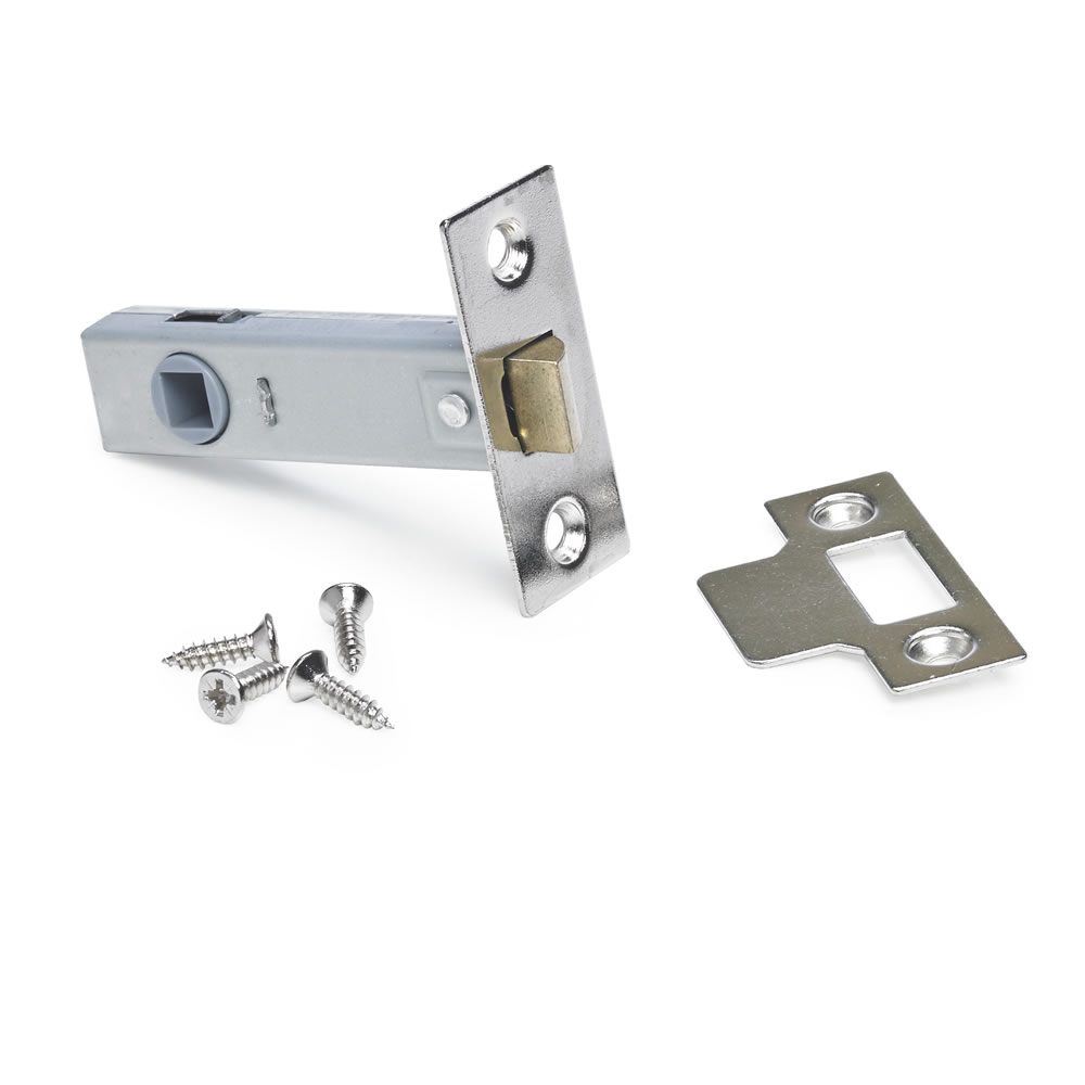 Wilko 75mm Nickel Plated Mortice Latch Image