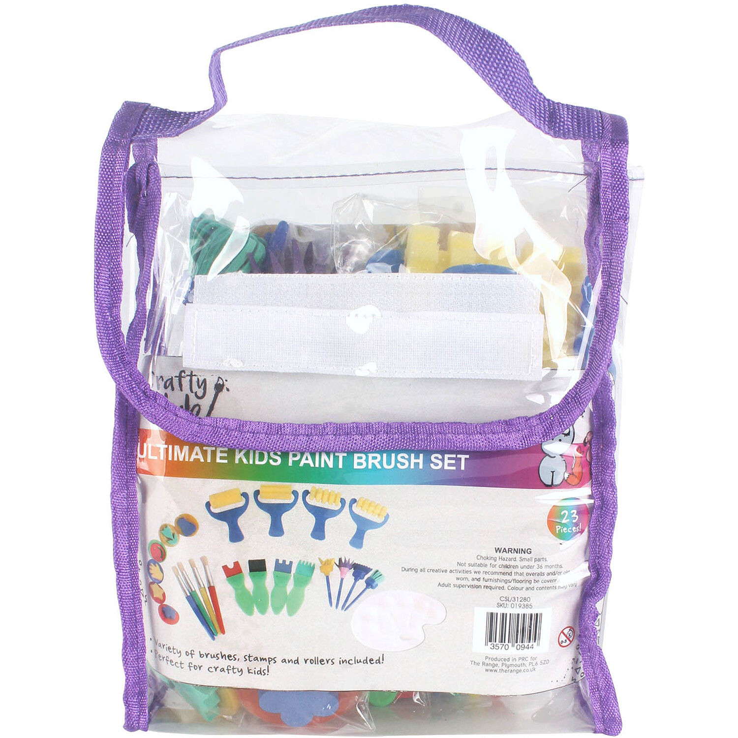 Crafty Club Ultimate Kids Paint Brush Set 23 Piece Image